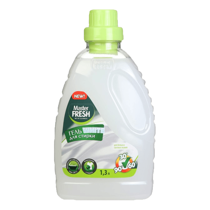 Гель для стирки белья 1,3 л "Master FRESH", White Гель для стирки белья 1,3 л "Master FRESH", White
