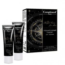 Подарочный набор "Compliment" мужской №1950 Royal Care For Men/Гель для бритья 100мл + бальзам после бритья 100мл Подарочный набор "Compliment" мужской №1950 Royal Care For Men/Гель для бритья 100мл + бальзам после бритья 100мл