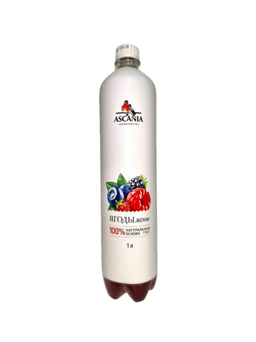 Лимонад 1 л "Ascania" ПЭТ Безалкольный напиток, Лесные ягоды Лимонад 1 л "Ascania" ПЭТ Безалкольный напиток, Лесные ягоды