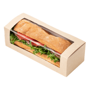 Упаковка бумажная OSQ BAGUETTE BOX 260*80*60 мм, Крафт ECO Упаковка бумажная OSQ BAGUETTE BOX 260*80*60 мм, Крафт ECO