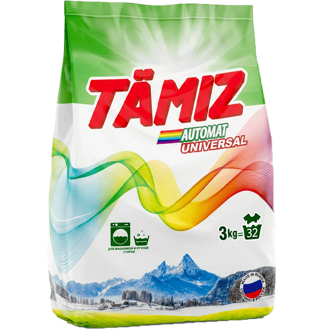 Стиральный порошок 3 кг "TAMIZ" автомат универсал Стиральный порошок 3 кг "TAMIZ" автомат универсал