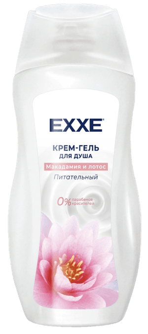 Крем-гель для душа 400 мл "EXXE" Макадамия и лотос, Питательный Крем-гель для душа 400 мл "EXXE" Макадамия и лотос, Питательный