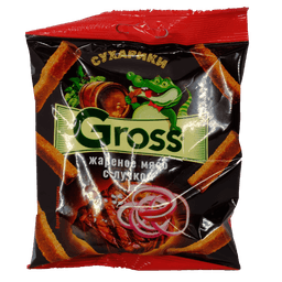 Сухарики Gross 40 гр., Жареное мясо с лучком Сухарики Gross 40 гр., Жареное мясо с лучком