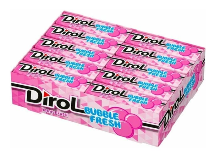 Жевательная резинка "Dirol" (30 шт.упак), Bubble Fresh Жевательная резинка "Dirol" (30 шт.упак), Bubble Fresh